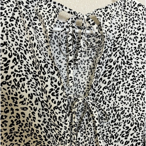 Princess Polly Midi Dress Leopard Ditzy Animal Print Back Cut Out Dress - Size 0 - Picture 6 of 7